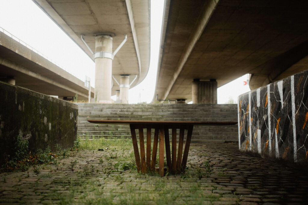 Handmade wooden dining table design