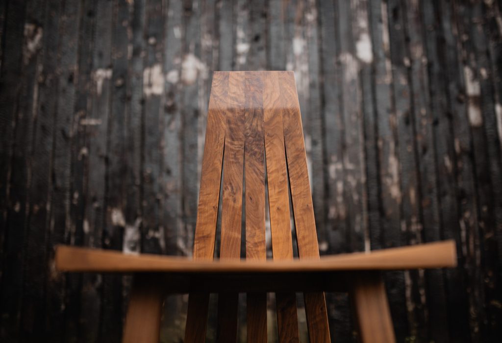 Wooden handmade dining chair