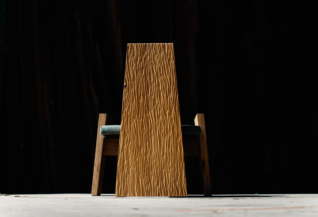 Bespoke handmade wooden furniture piece - lounge chair