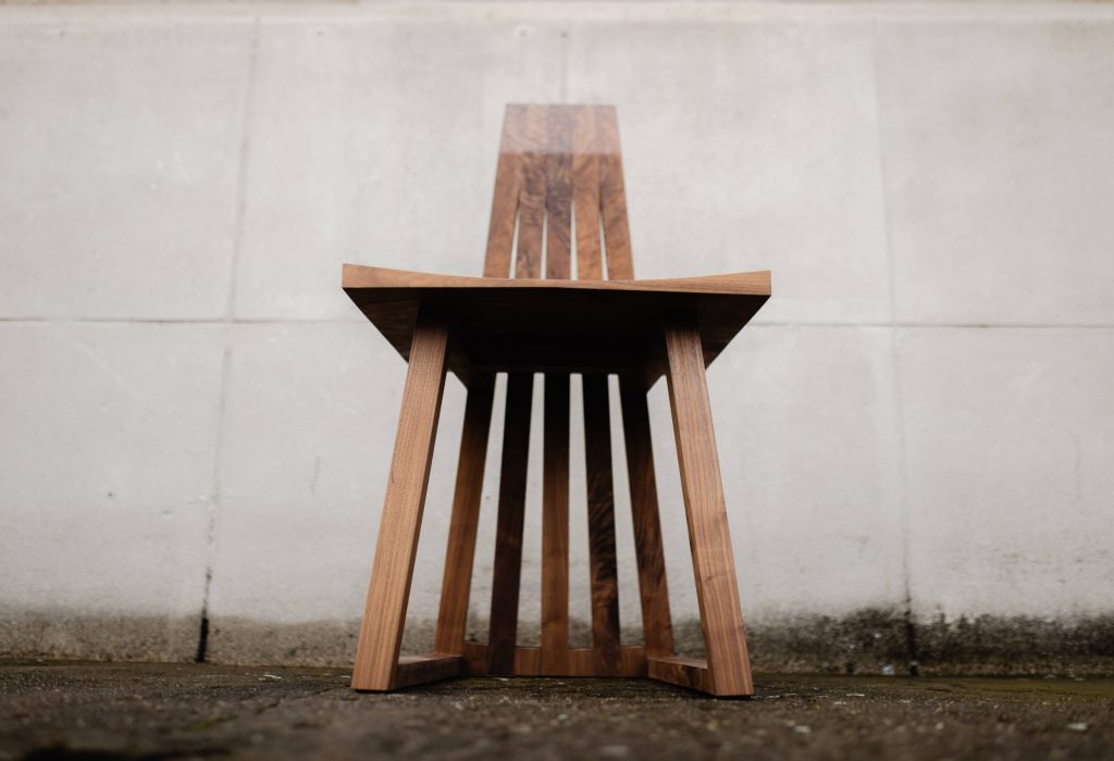 Wooden handmade dining chair