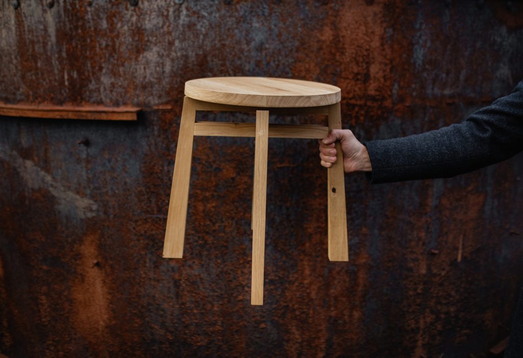Wooden handmade sustainable side table